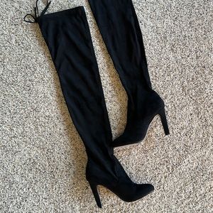Express Black Over The Knee Boots 6.5